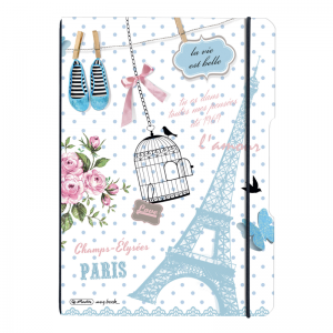 Caiet My Book Flex A4 2x40 file Vintage Paris Herlitz