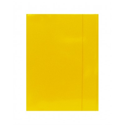Mapa din carton, A4, cu elastic, culoare galben, Fornax
