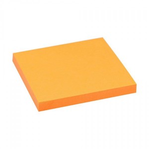 Notes adeziv 75 x 75 mm portocaliu neon Office Point