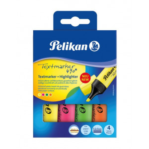 Textmarker 4 culori/set Pelikan 490