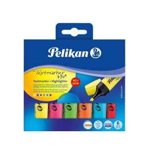 Textmarker 6 culori/set Pelikan 490